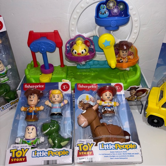 New Released Toy Story 4 Fisher-Price Little People Toy Story Set of 5 NIB - Picture 2 of 10